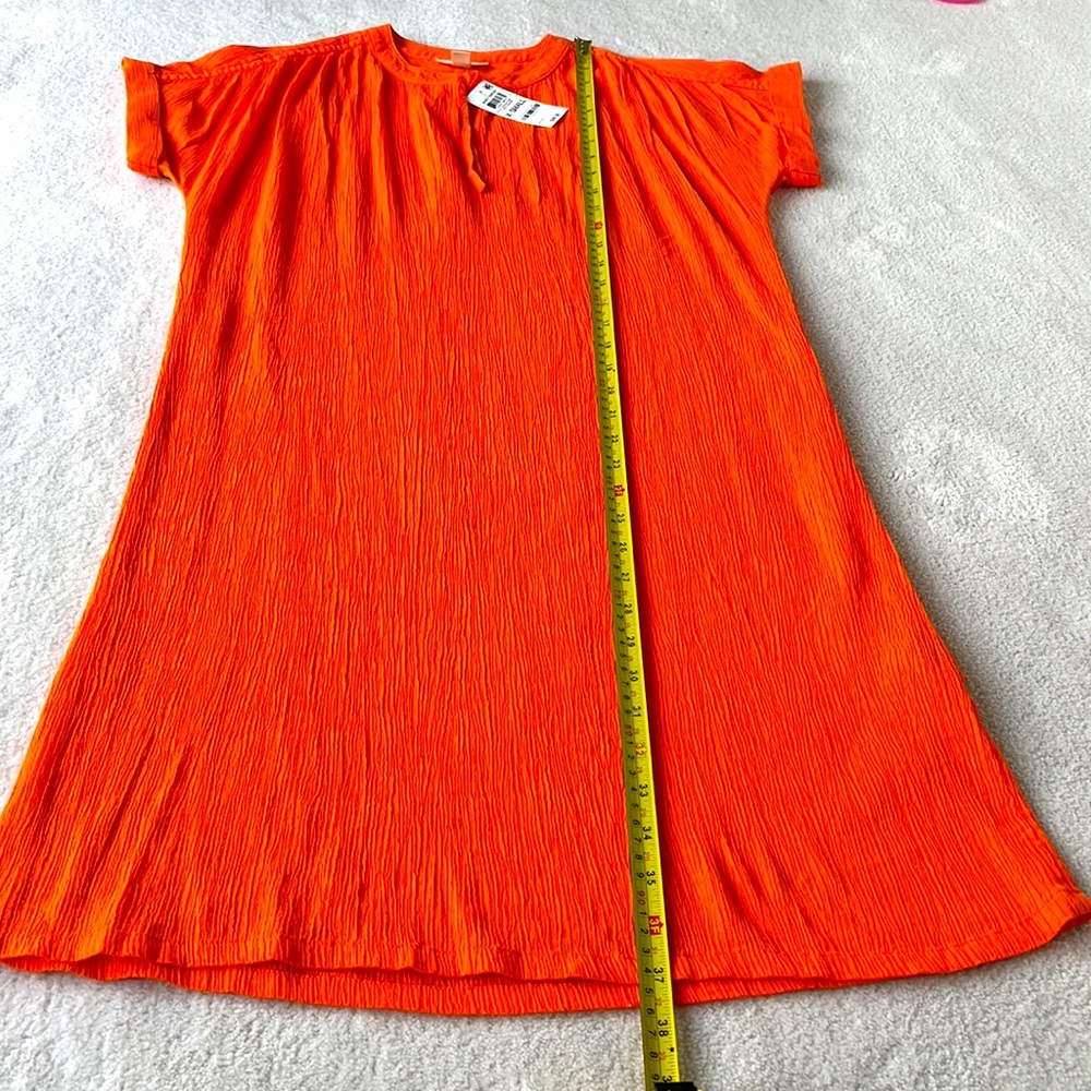 Style & co orange shirt dress - Picture 3 of 4